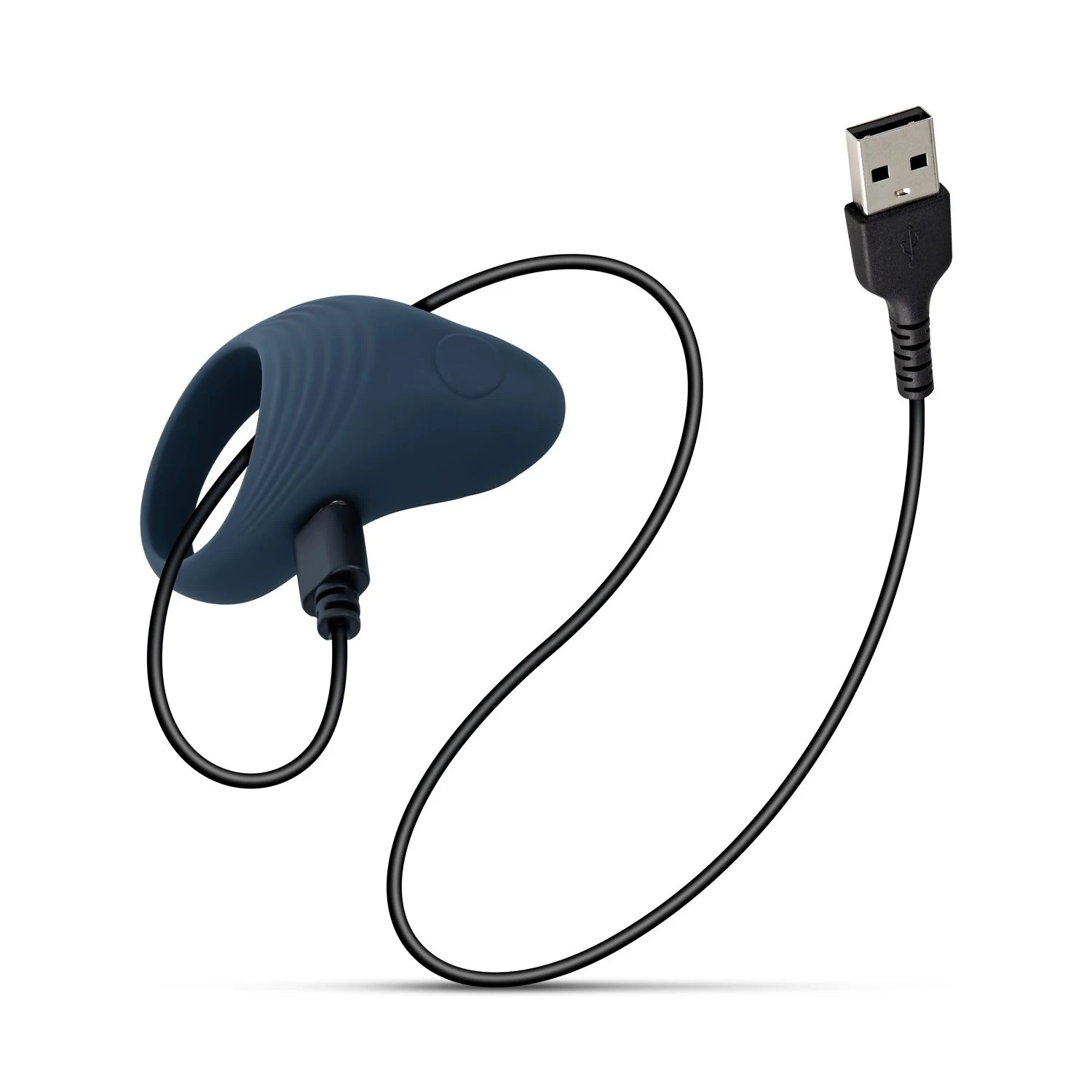 Blauwe flexibele cockring met gerichte stimulatie