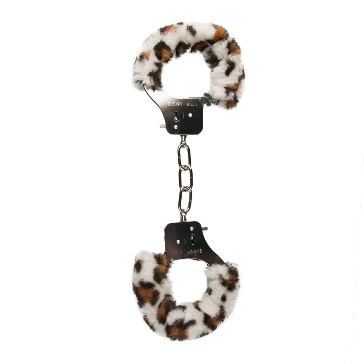 Bont handboeien luipaard van Easytoys Fetish Collection, pluche en verstelbaar