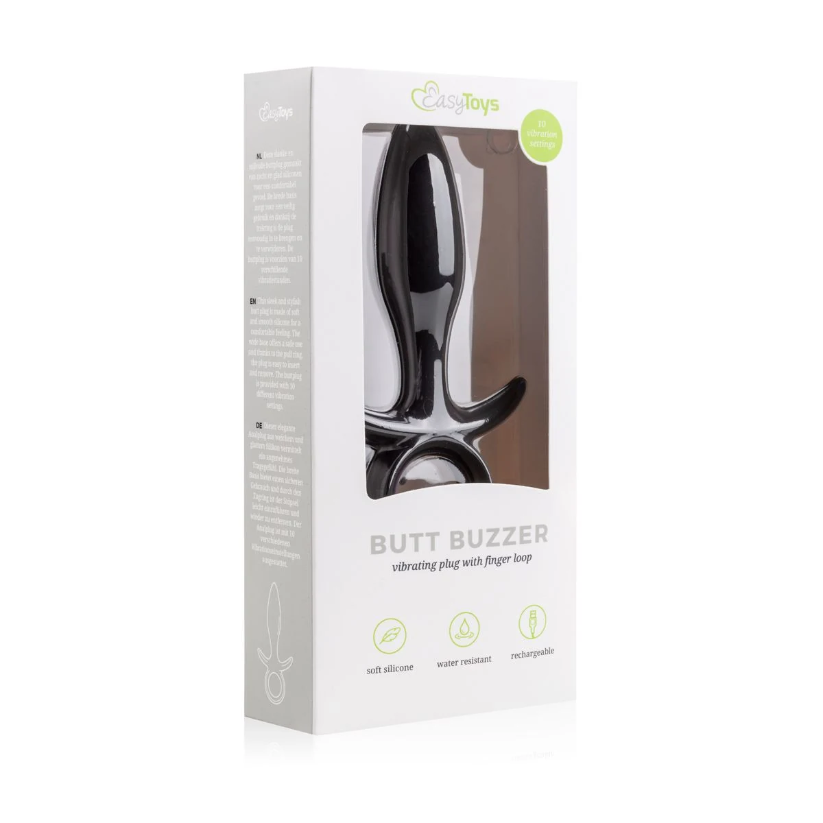 Butt Buzzer met pushbutton bediening en variabele vibratiestanden
