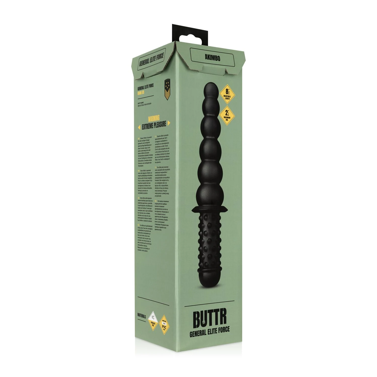 BUTTR Akimbo unisex dildo voor solo of partnergebruik