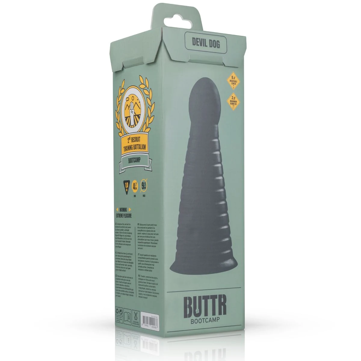 BUTTR Devil Dog Buttplug met maximale diameter van 99 mm