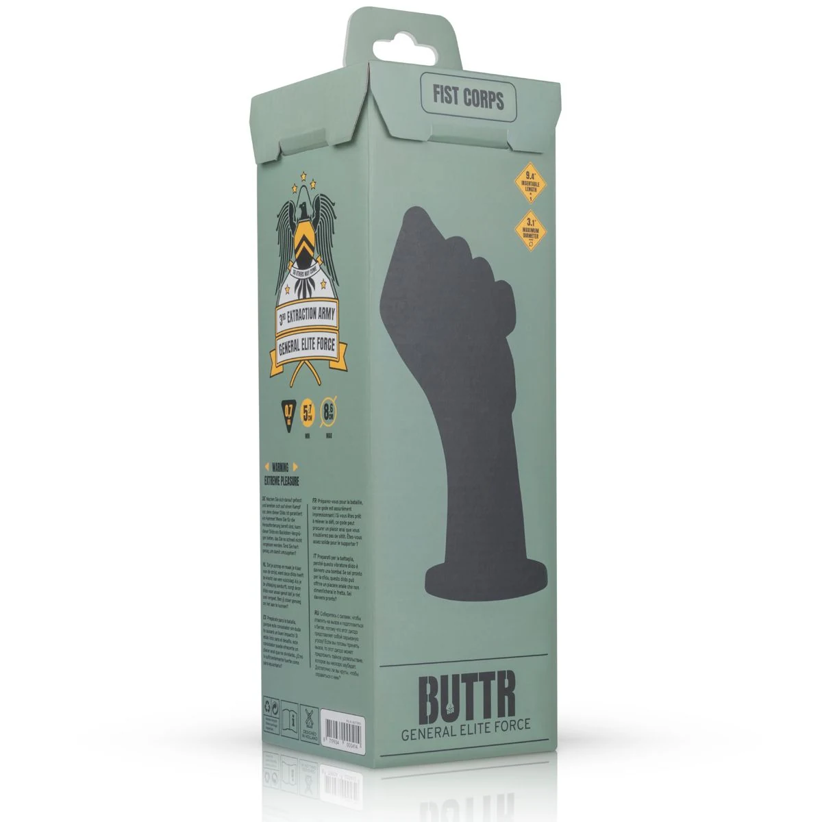 BUTTR FistCorps Vuist Dildo met invoerdiepte 205 mm