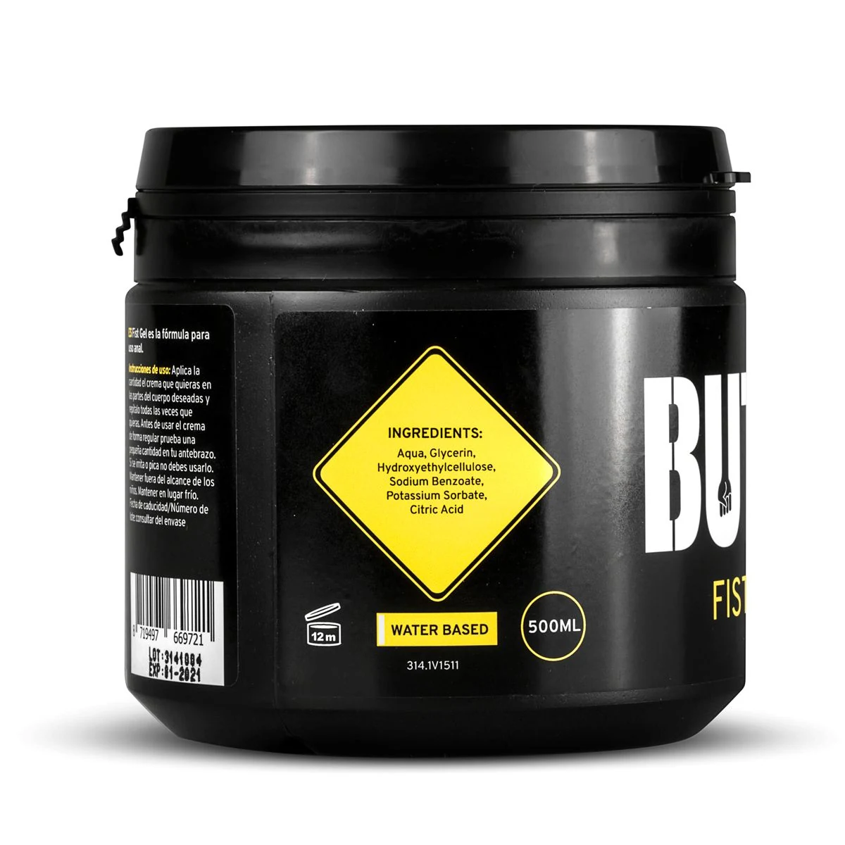 BUTTR Fisting Gel 500 ml, zacht voor de huid en parfumvrij