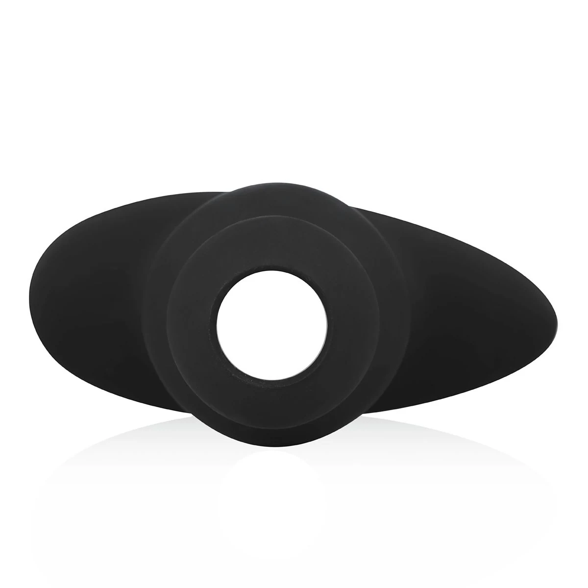 Grote holle buttplug van zacht siliconen, geschikt voor waterbasis glijmiddel