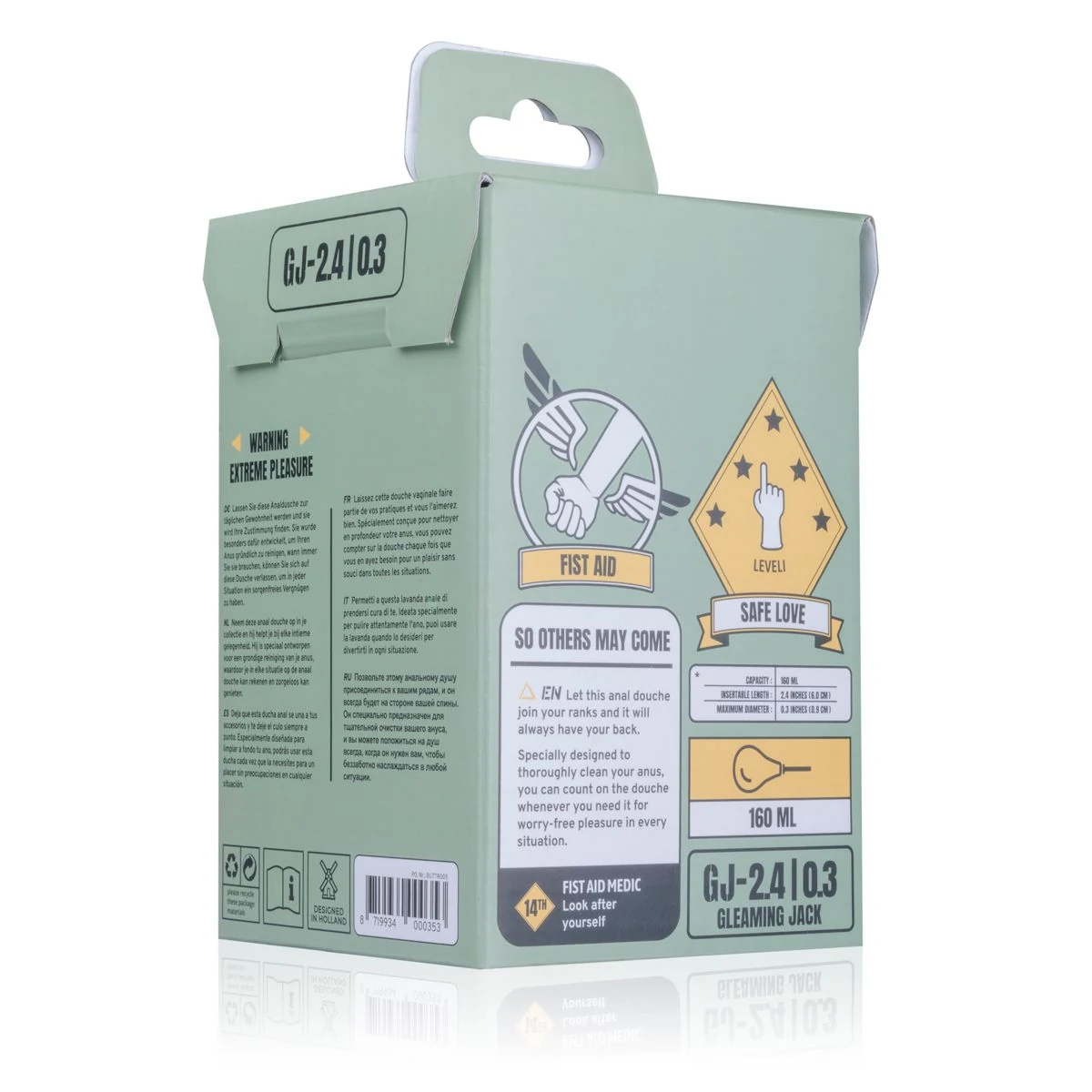 BUTTR GleamingJack Anaal Douche met lengte van 150 mm en invoerdiepte van 60 mm