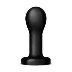 BUTTR Hammerhead Buttplug zwarte gladde PVC anale plug