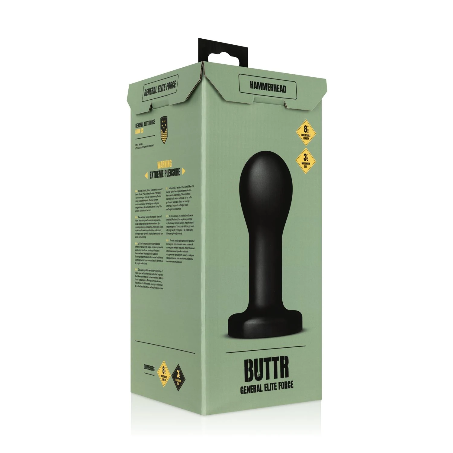 BUTTR Hammerhead Buttplug voor gevorderde gebruikers
