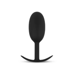 BUTTR Heavy Duty verzwaarde anaalplug van zwart siliconen, unisex sextoy voor expertgebruik