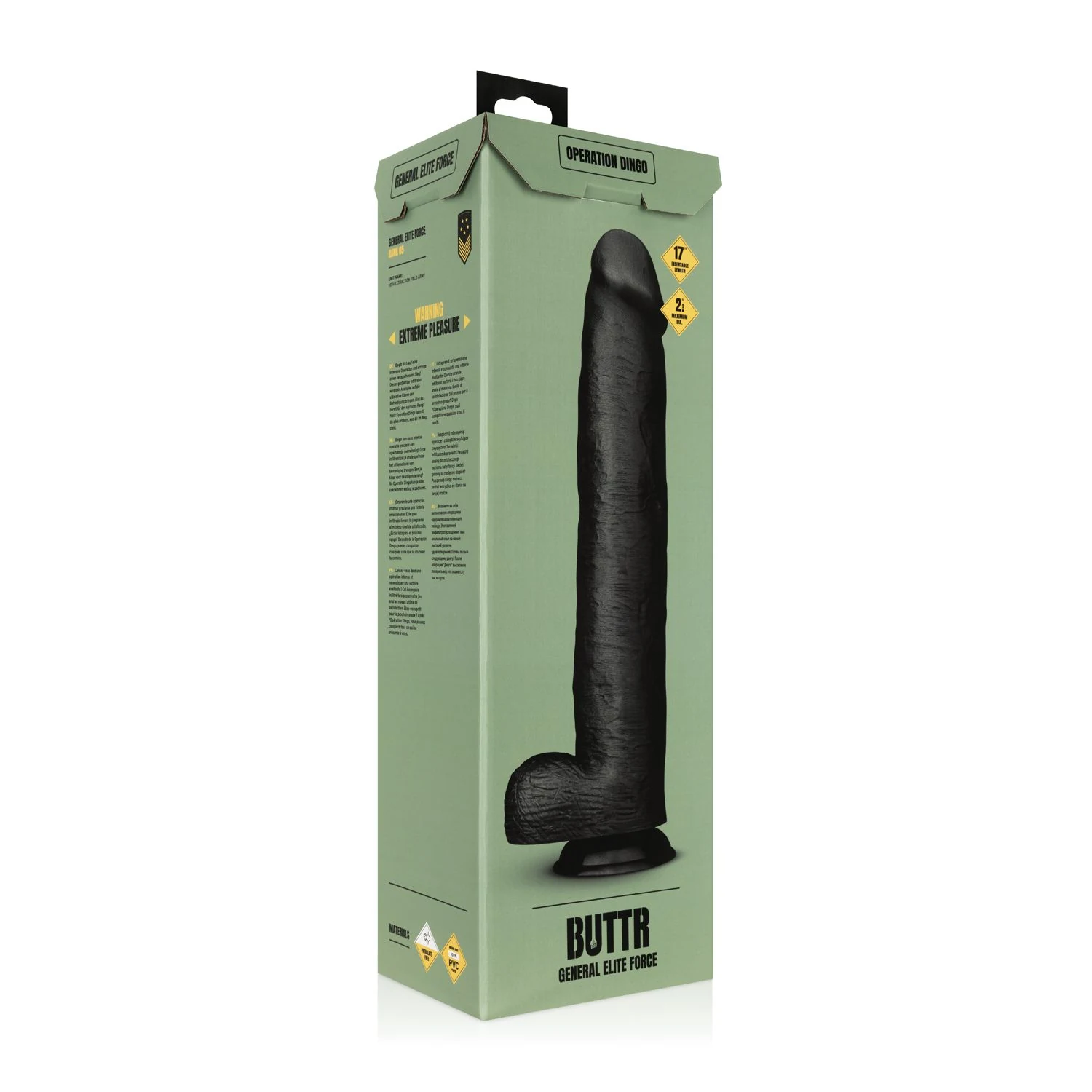 BUTTR Operation Dingo dildo geschikt voor glijmiddel op waterbasis
