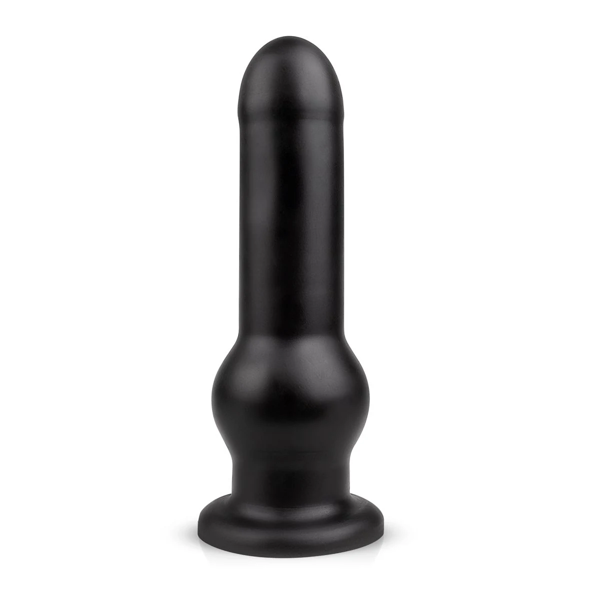 BUTTR Tactical I Dildo zwart met glad flexibel PVC en sterke zuignap