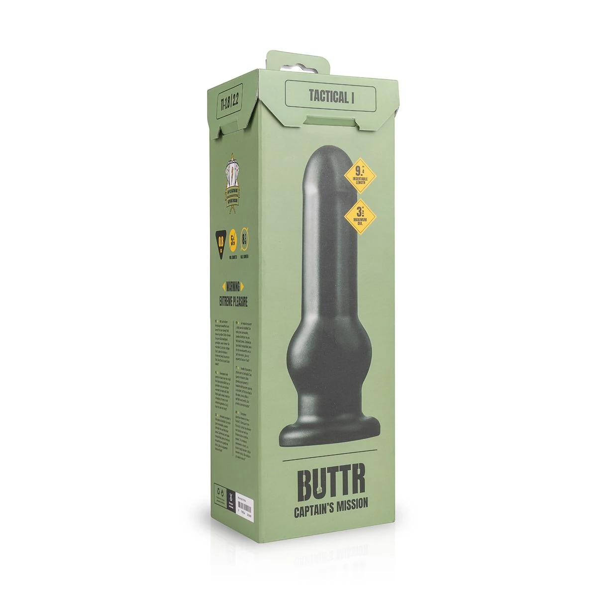 BUTTR Tactical I Dildo voor anale stimulatie met invoerdiepte 239 mm