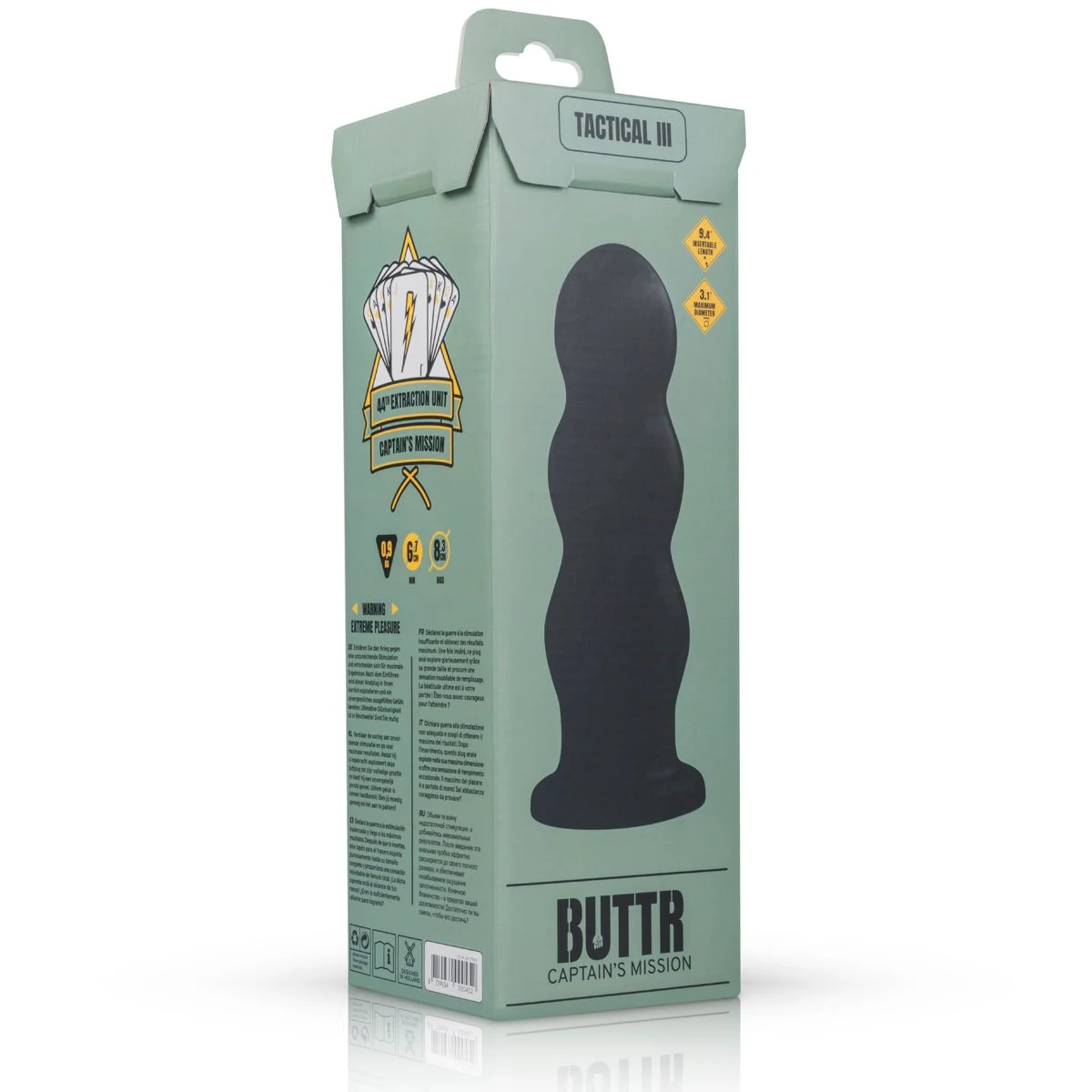 BUTTR Tactical III Buttplug, unisex anale toy van BUTTR