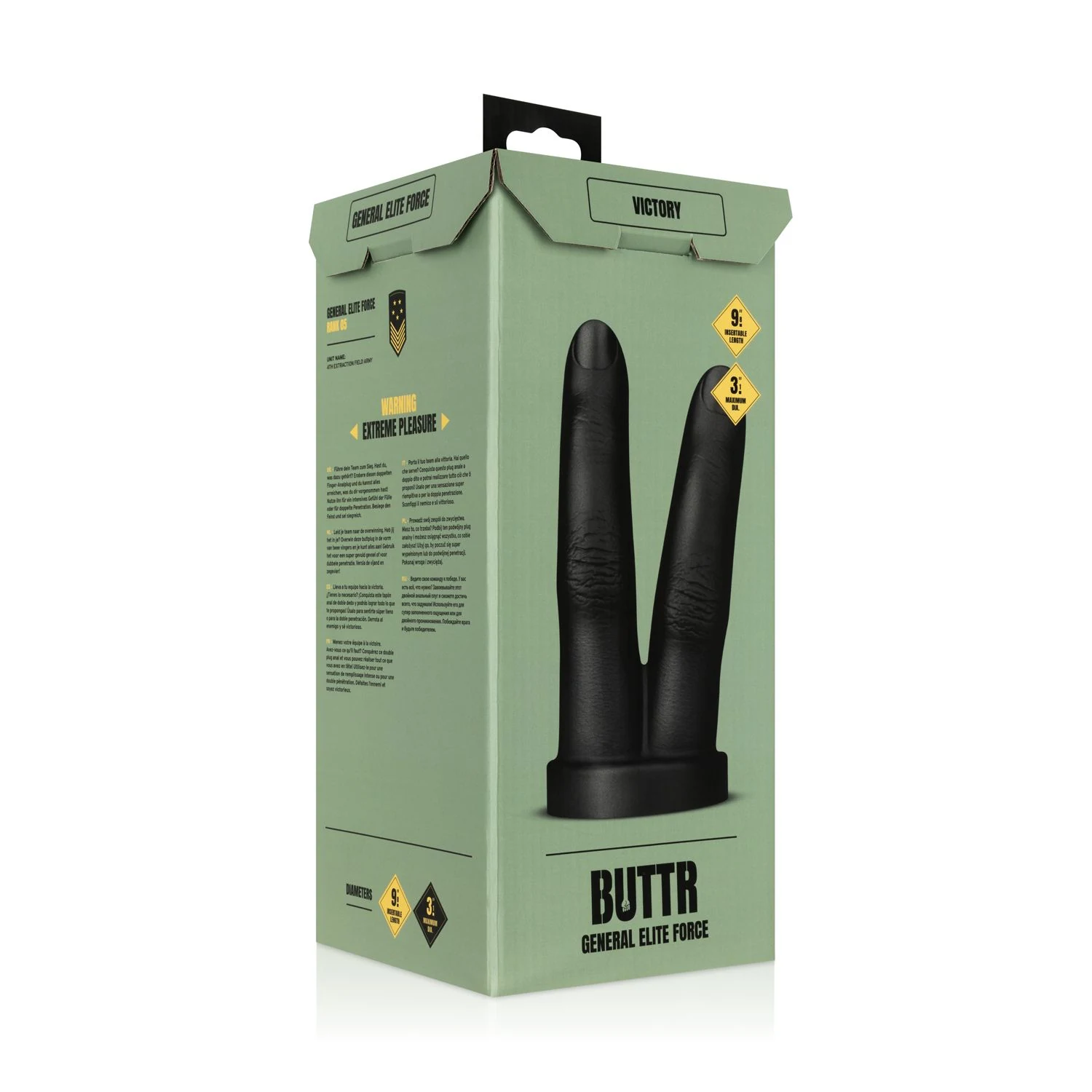 BUTTR buttplug met realistisch handmodel en stevige basis