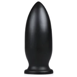 BUTTR Yellow Dog Butt Plug XXL in zwart met kogelvorm en brede zuignap