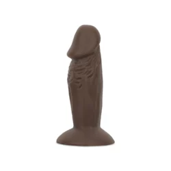 Charlie realistische dildo met zuignap van Real Fantasy, 11,5 cm, bruin PVC