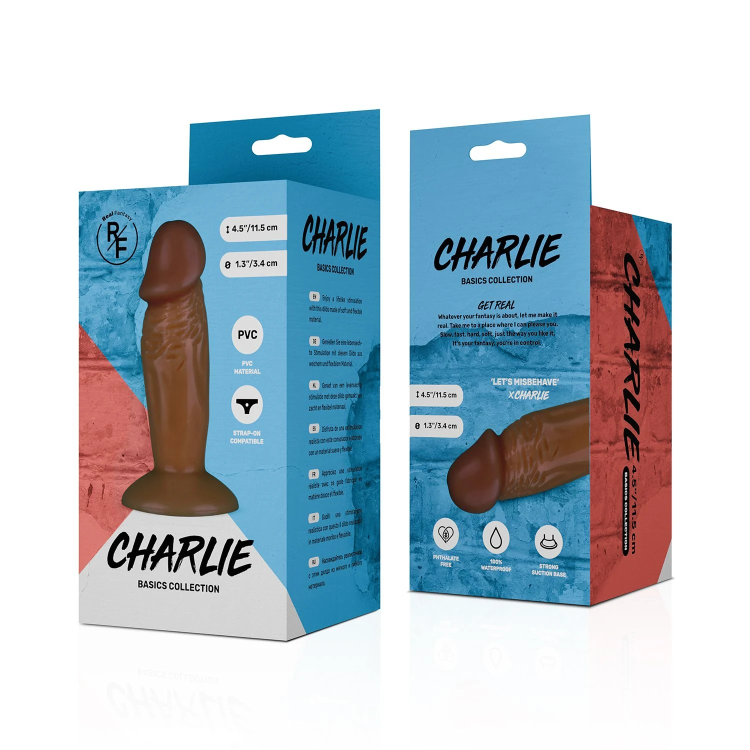 Waterproof realistische dildo met zuignap, PVC en geschikt voor glijmiddel op waterbasis