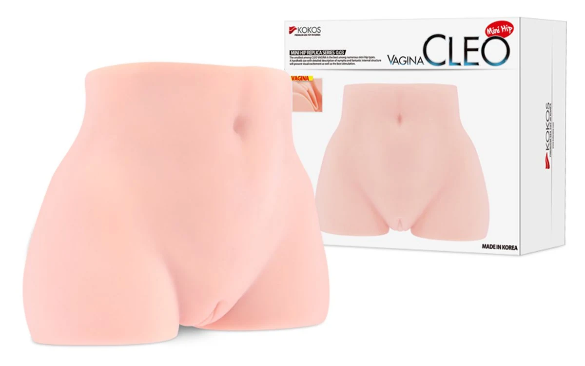 Cleo Masturbator van Kokos, rekbaar en flexibel model van 120 mm