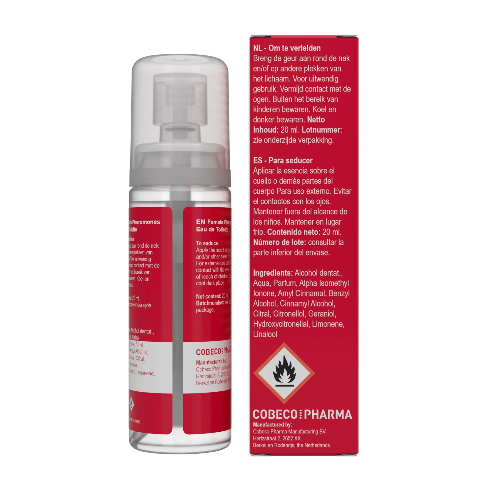 Cobeco Pharma Dames Eau de Toilette met vrouwelijke feromonen