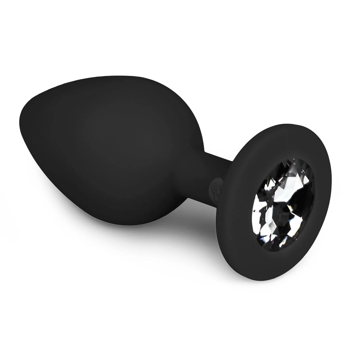 Diamond Plug Medium zwart van Easytoys Anal Collection, gemaakt van siliconen