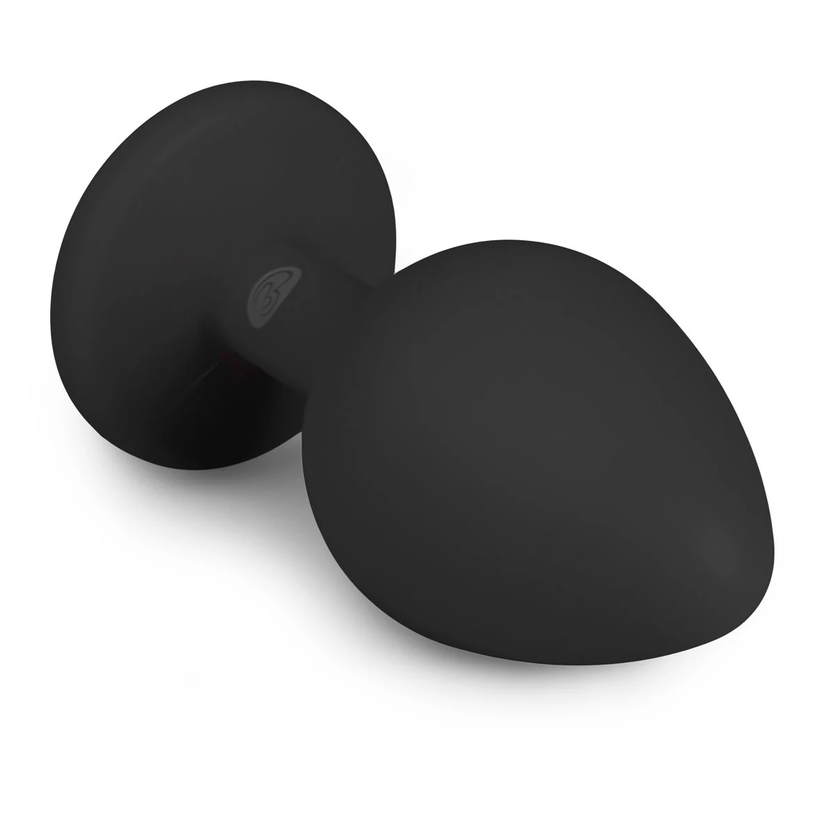 Diamond Plug Medium zwart, waterproof buttplug met lengte van 85 mm