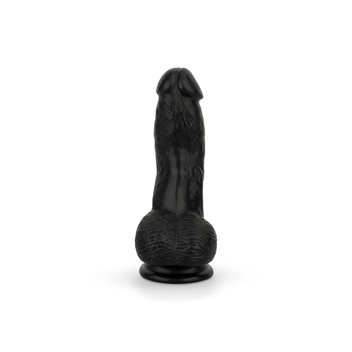 Zwarte dildo met ballen 12 cm van Easytoys Dildo Collection