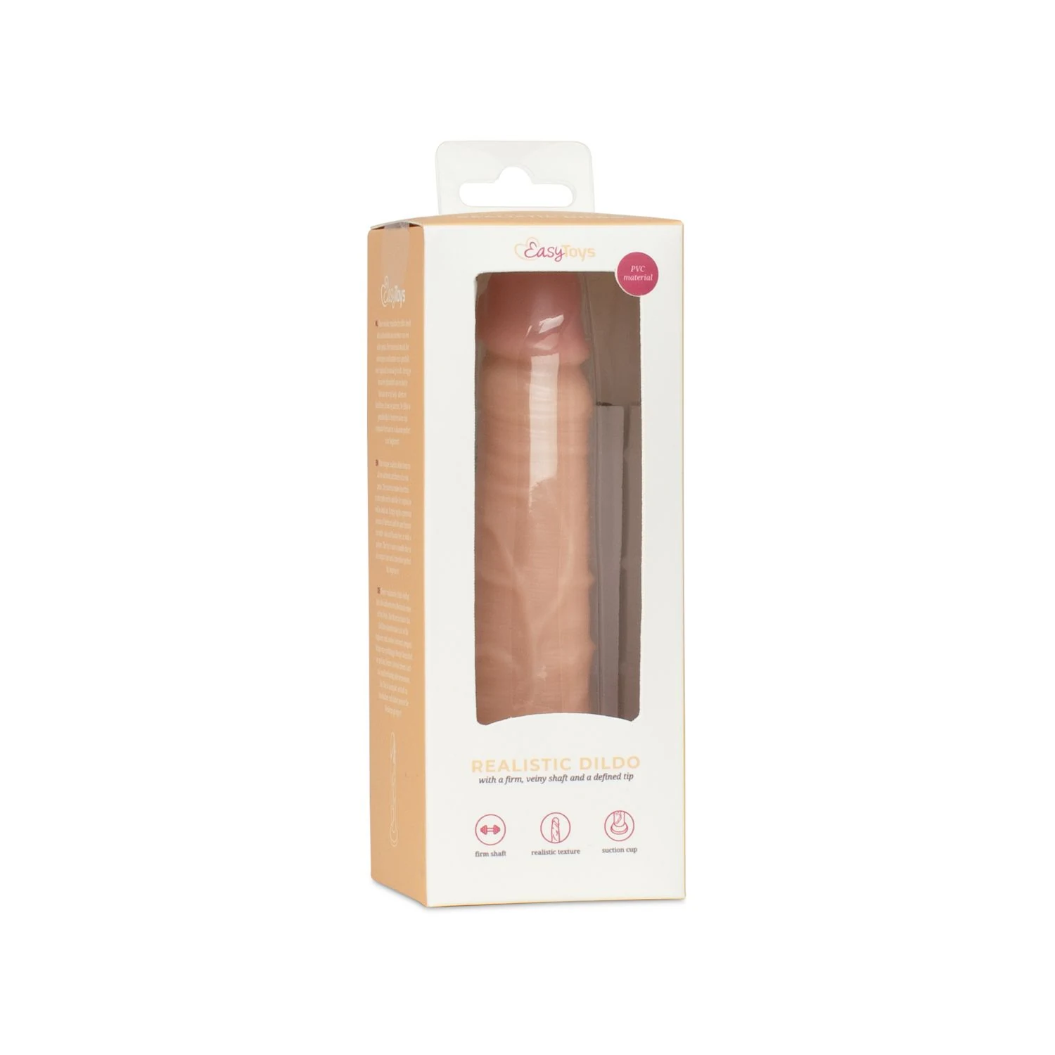 Realistische beige dildo zonder ballen 12 cm voor vaginale en anale penetratie