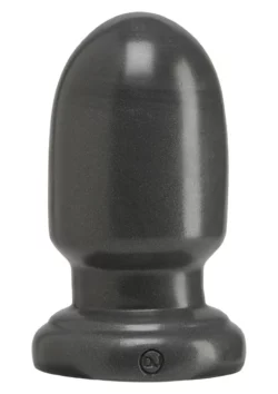 Doc Johnson ronde brede dildo grijs van PVC, 15 cm lang en extra breed