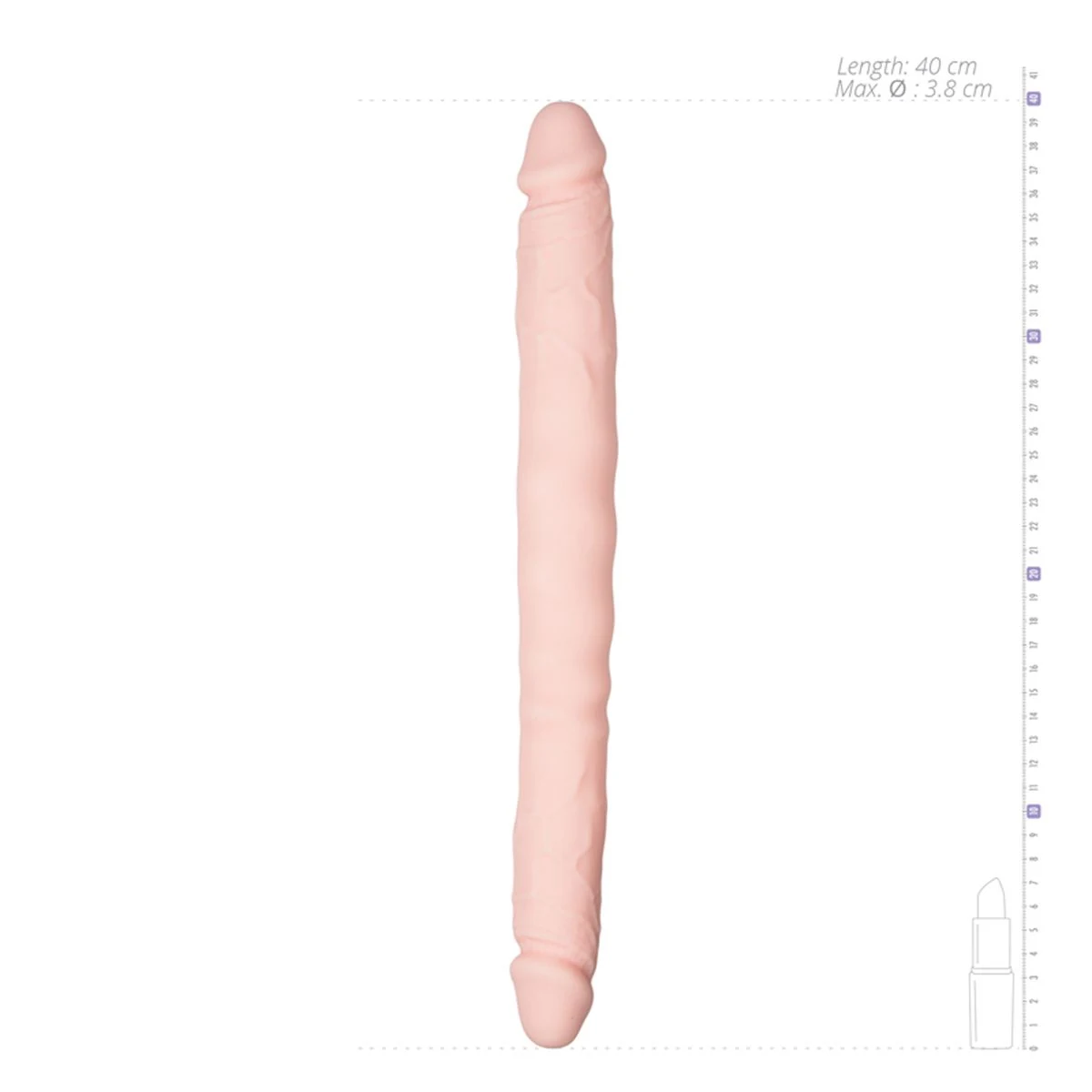 Flexibele double ended dildo voor dubbele stimulatie, geschikt voor koppels