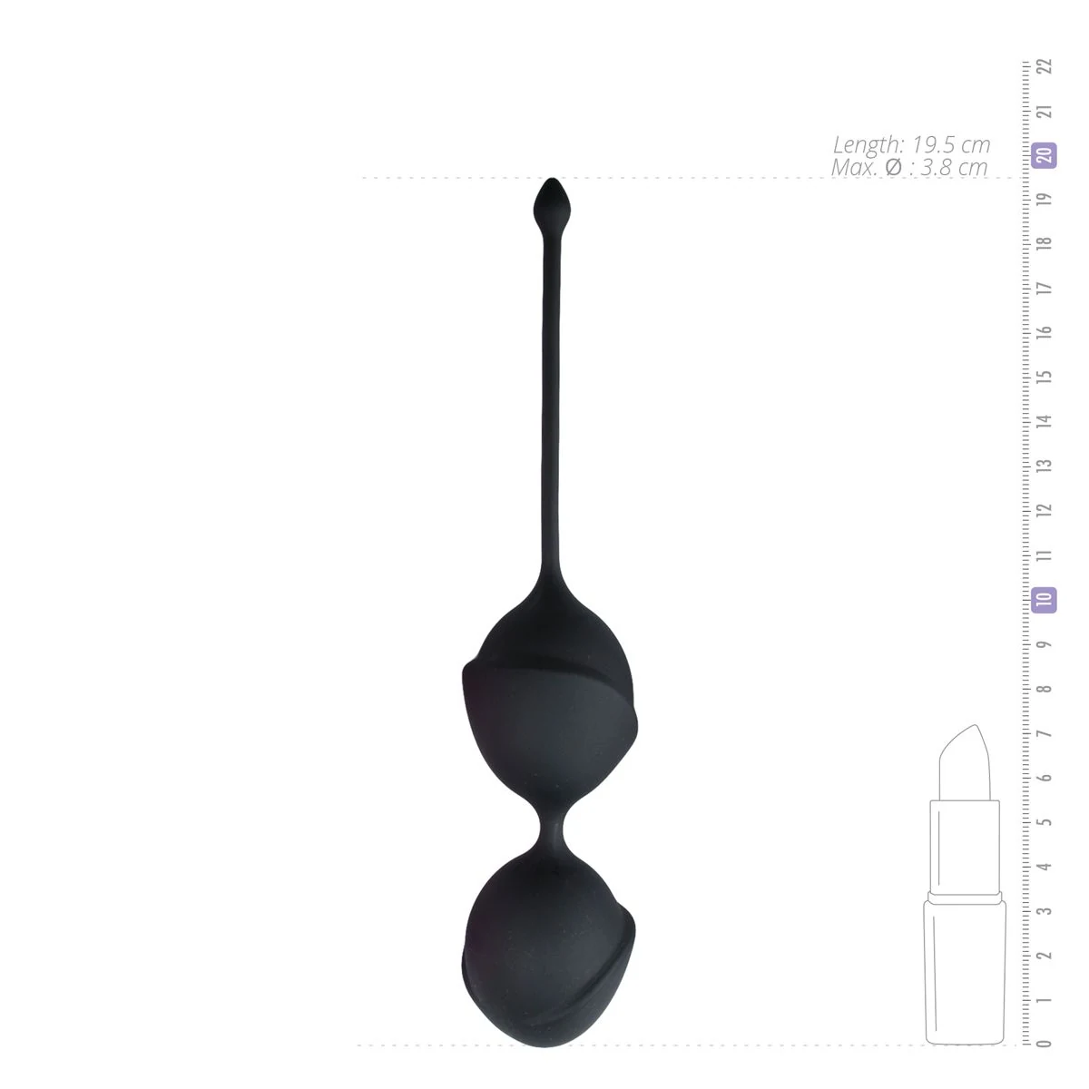 Easytoys Geisha Collection dubbele vaginaballetjes zwart