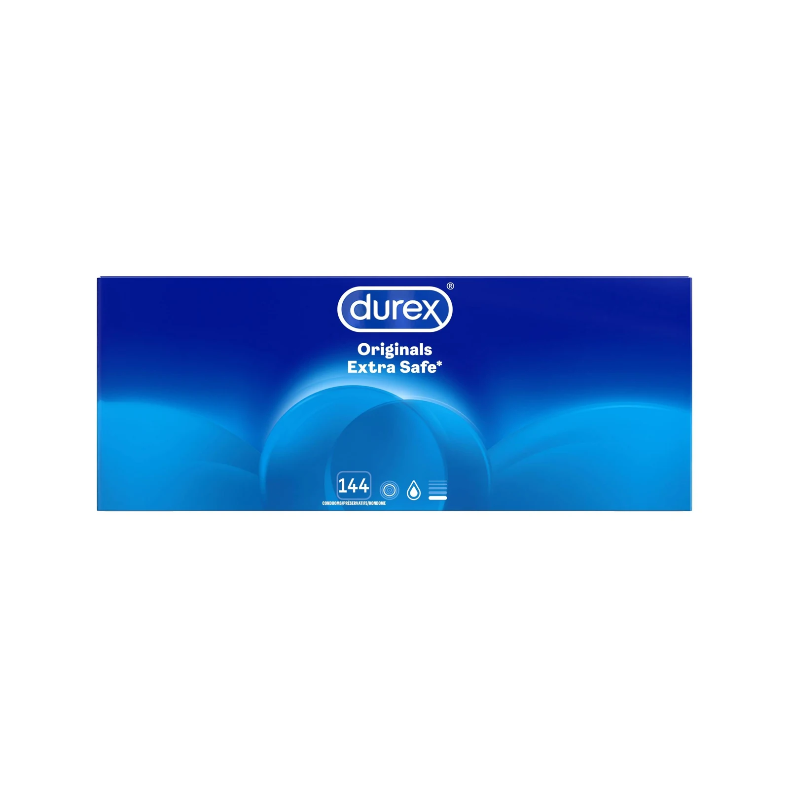 Durex Extra Safe 144 stuks gladde transparante condooms met reservoirtop