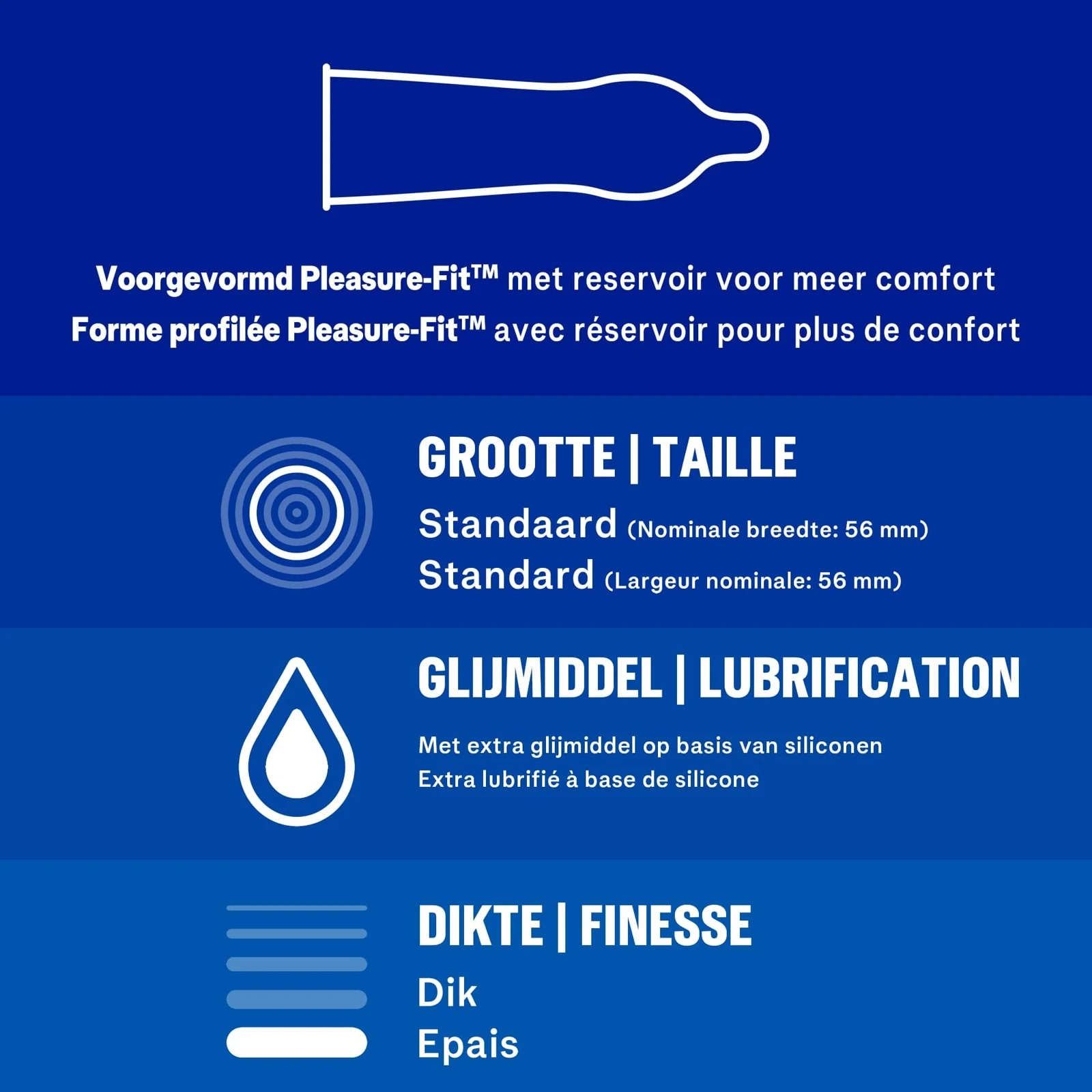 Durex Extra Safe 144 stuks middelgrote condooms van 54 mm breed