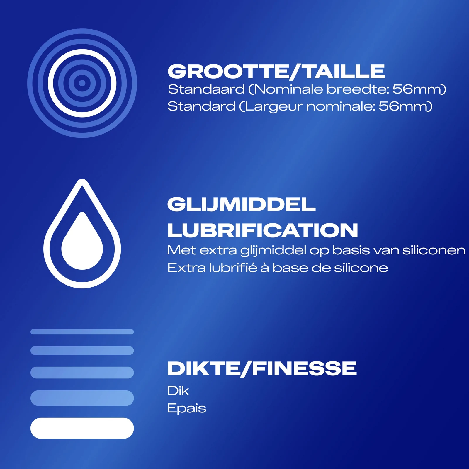 Durex Extra Safe Condooms van latex met reservoir, 56 mm breedte