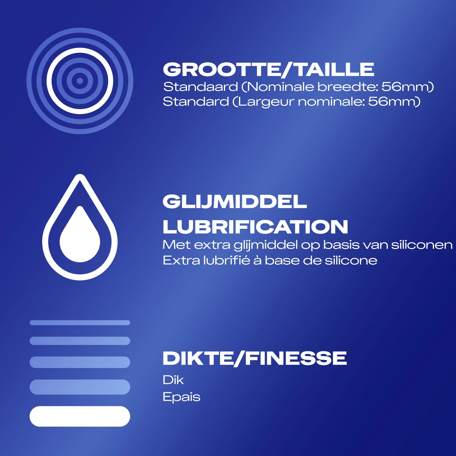Durex Extra Safe condooms verpakking 3 stuks, transparant en glad