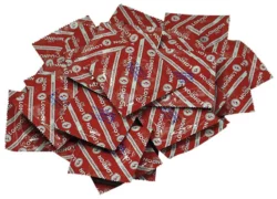 Durex London Red Aardbei condooms, rood, glad, latex, 100 stuks