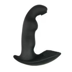 Dynamic Duke geribbelde prostaat vibrator zwart siliconen