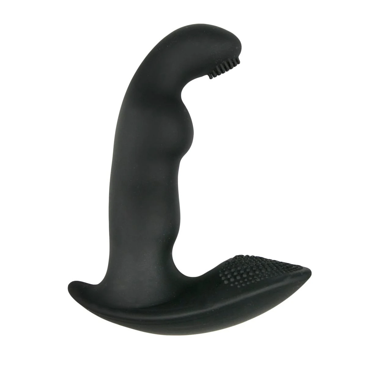 Dynamic Duke geribbelde prostaat vibrator zwart siliconen