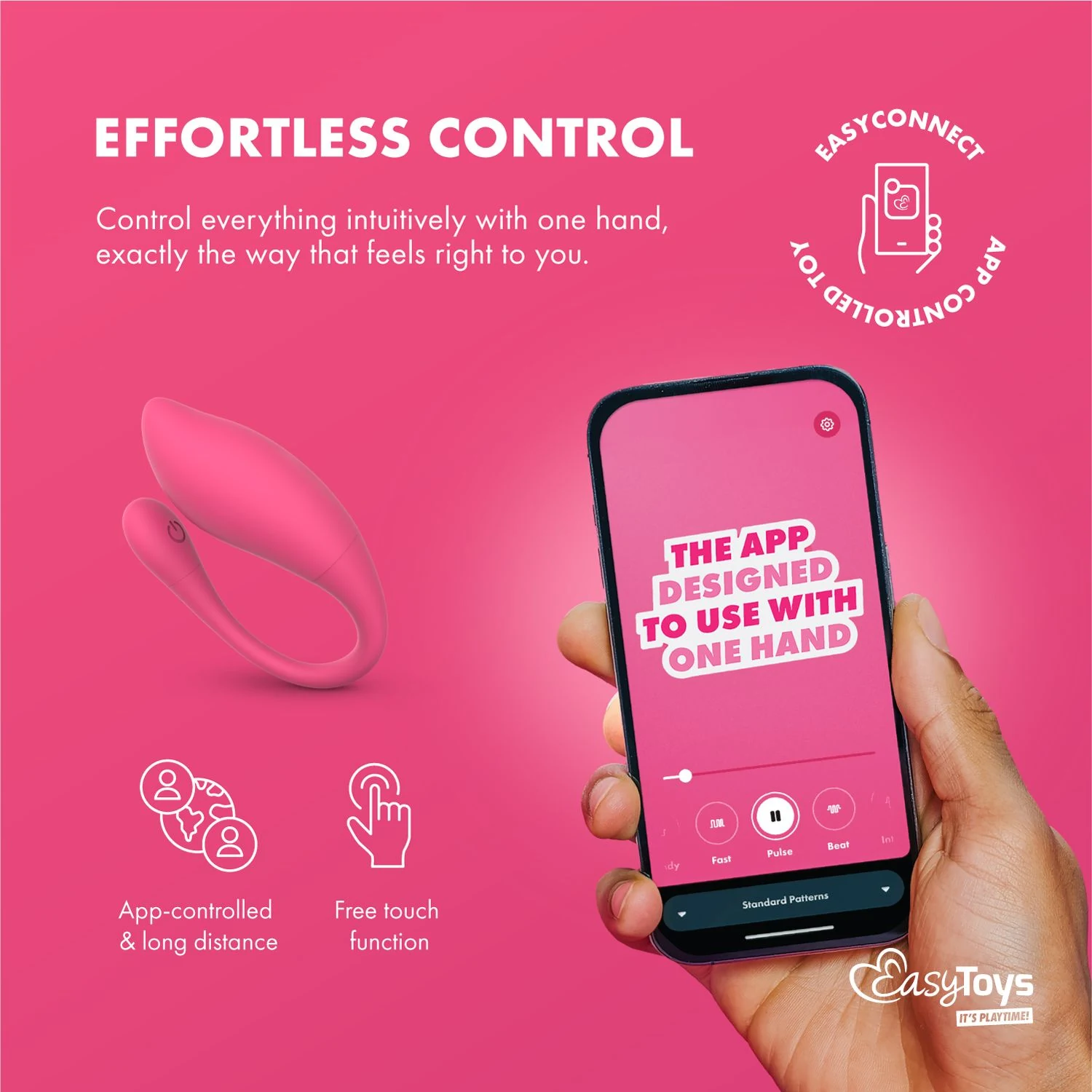 EasyConnect Aria vibrerend eitje met EasyConnect app