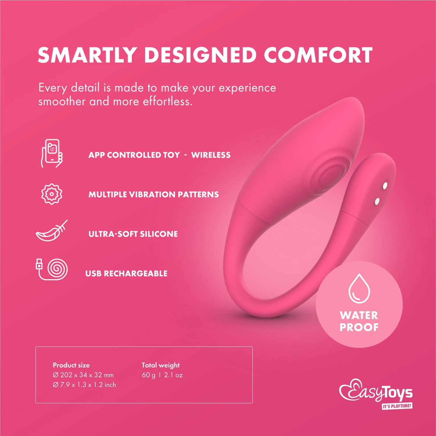 EasyConnect Aria app gestuurd vibrerend eitje voor haar