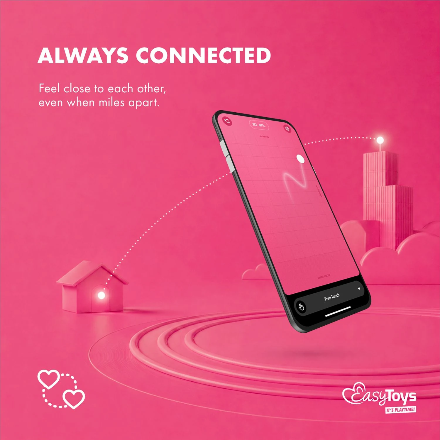 EasyConnect Aria vibrerend eitje met 9 standaard vibratiepatronen