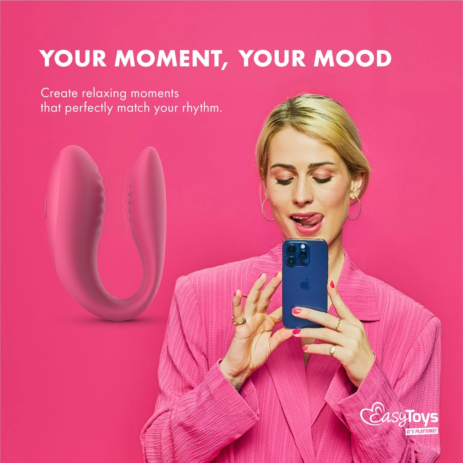 EasyConnect koppelvibrator met 9 standaard vibratiepatronen