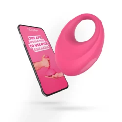 EasyConnect Leo vibrerende cockring app gestuurd in roze