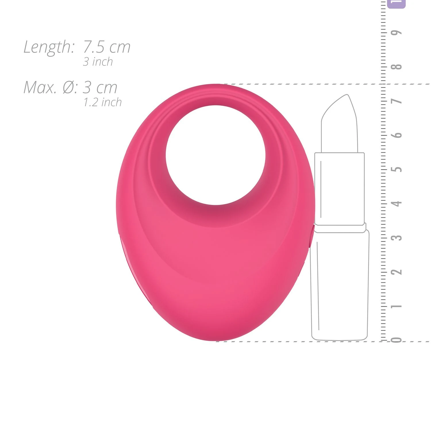 Vibrerende cockring Leo met diameter 28 tot 42 mm