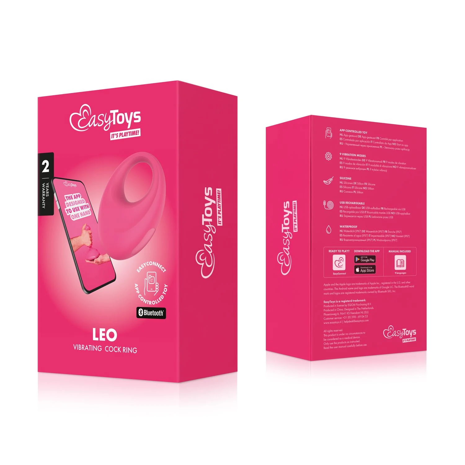 EasyConnect Leo cockring met variërende trillingen