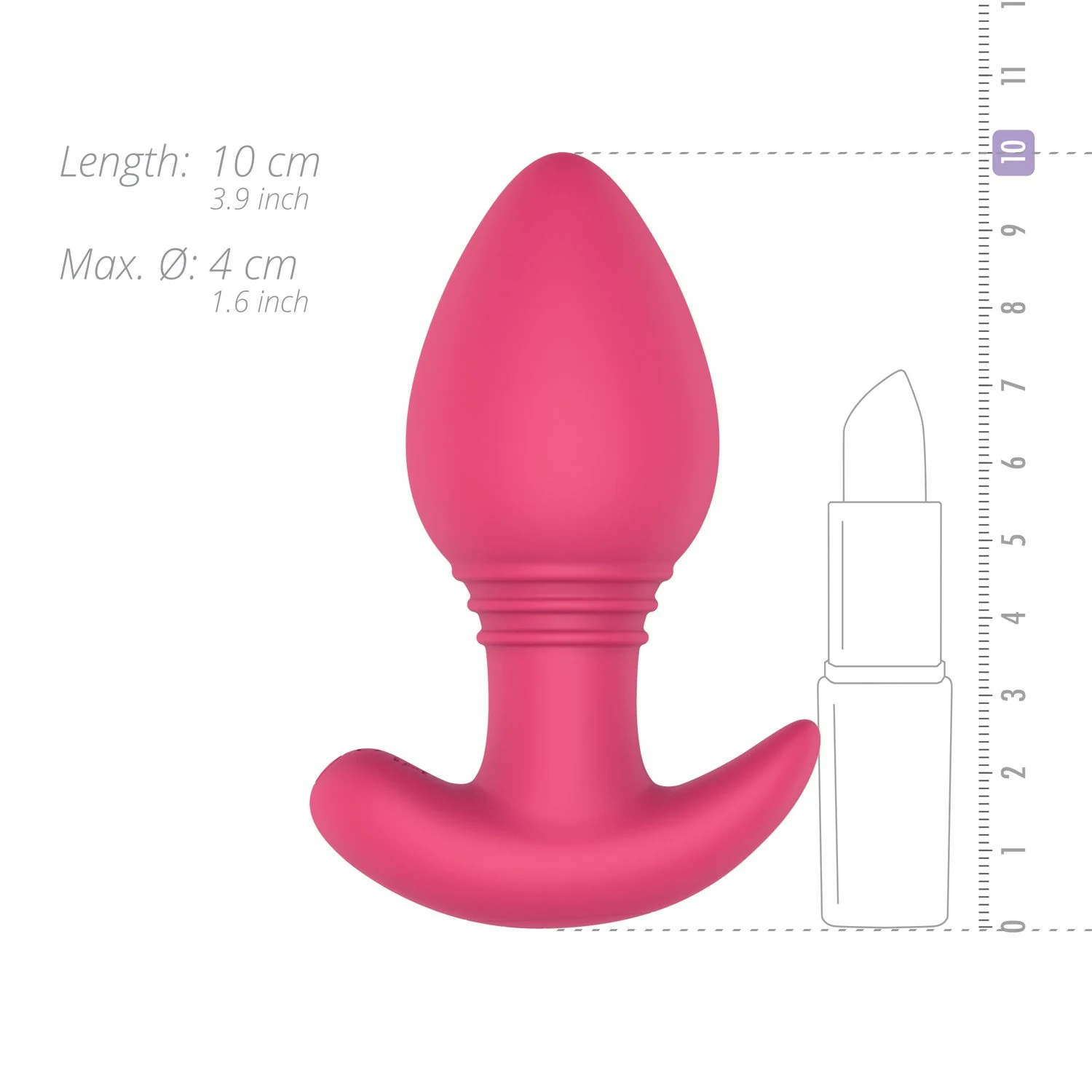 Vibrerende buttplug app gestuurd voor Long Range Play