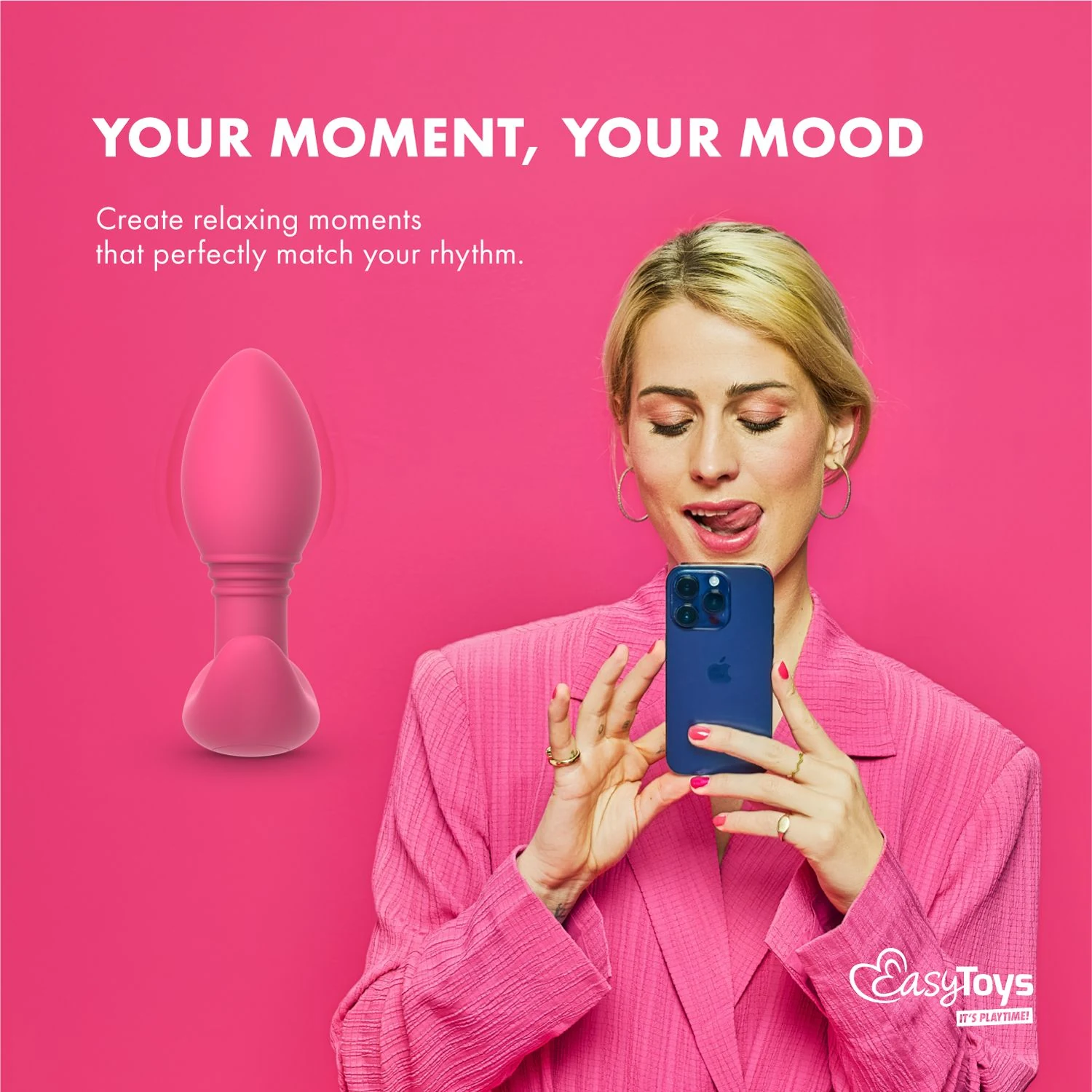 App gestuurde vibrerende buttplug Axel voor anale stimulatie