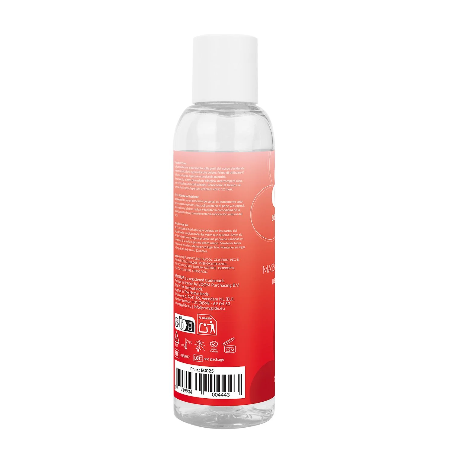 EasyGlide 2-in-1 massagegel en glijmiddel, transparant