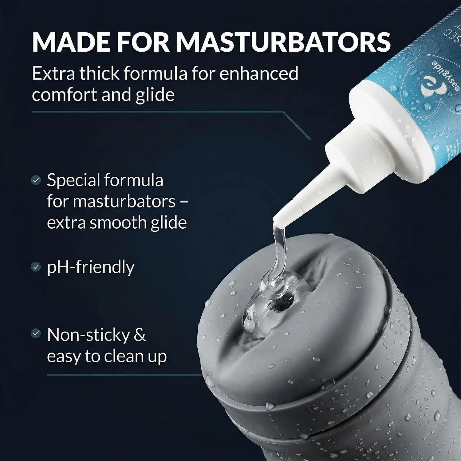 EasyGlide Masturbator Glijmiddel Extra Smooth met gladde textuur