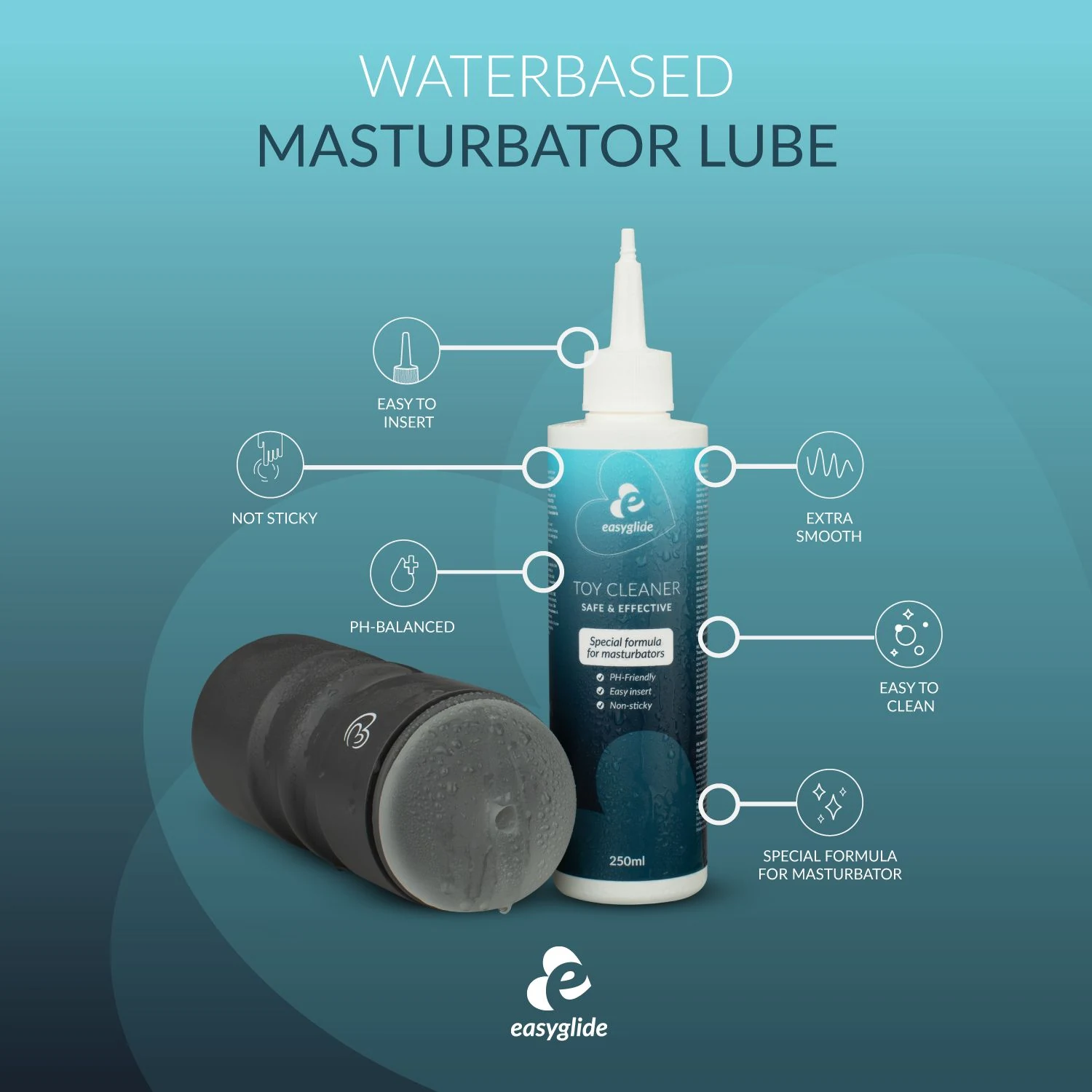 EasyGlide masturbator reiniger voor nazorg