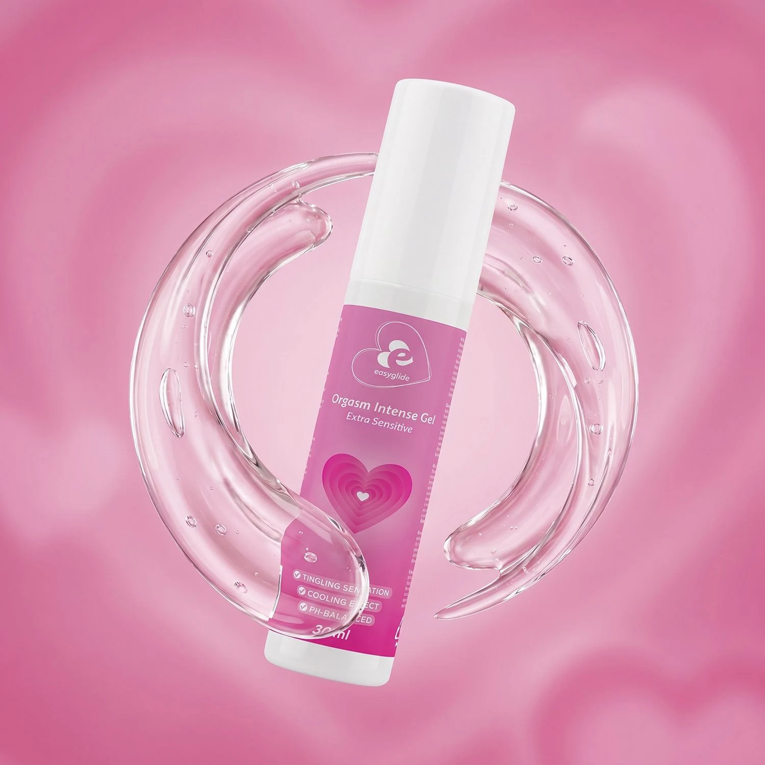 EasyGlide Orgasm Intense Gel met zachte textuur en handige dispenser