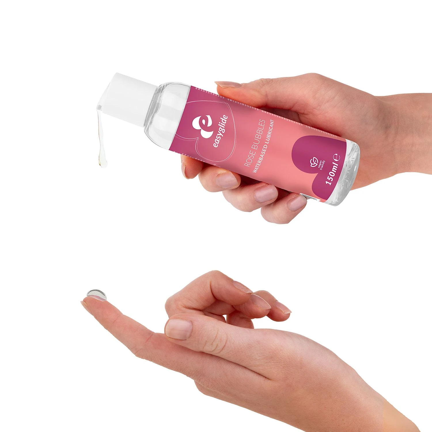 EasyGlide Rosé Bubbels glijmiddel op waterbasis voor partner of solo